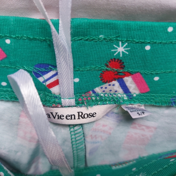 NWT La Vie En Rose Womens Christmas Pajama Set, Size Small - Picture 7 of 8